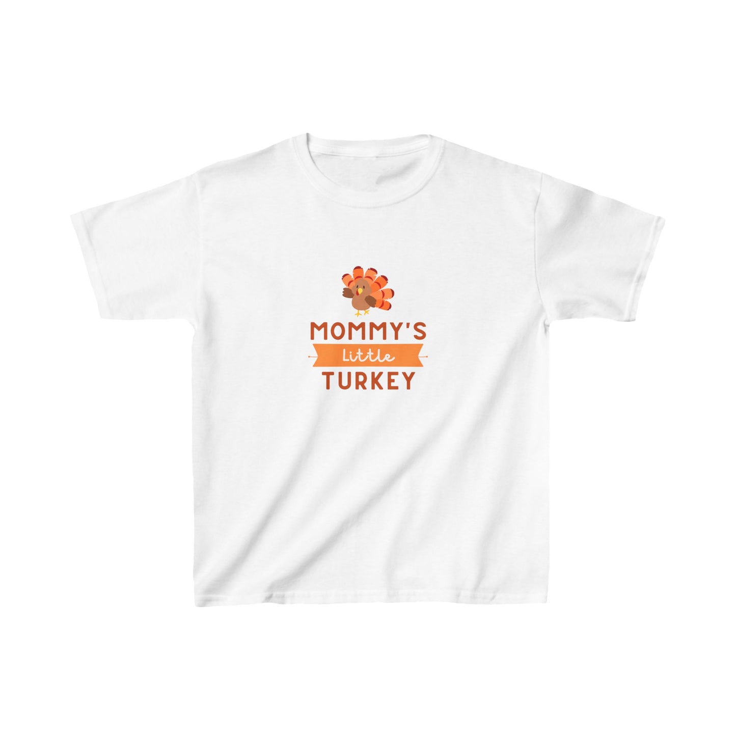 Kids Tee Mommy's Little Turkey Shirt - Thanksgiving Holiday