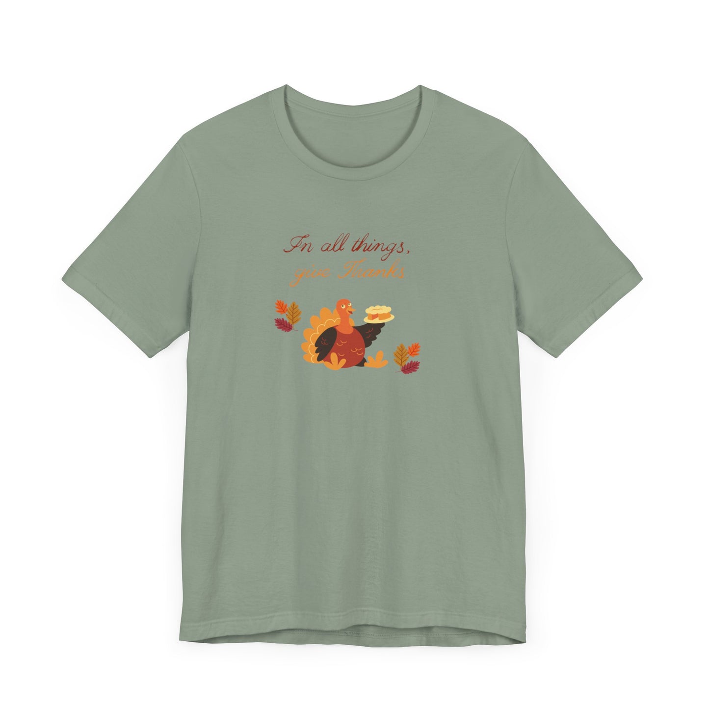 Give thanks—Unisex Jersey Short Sleeve Tee