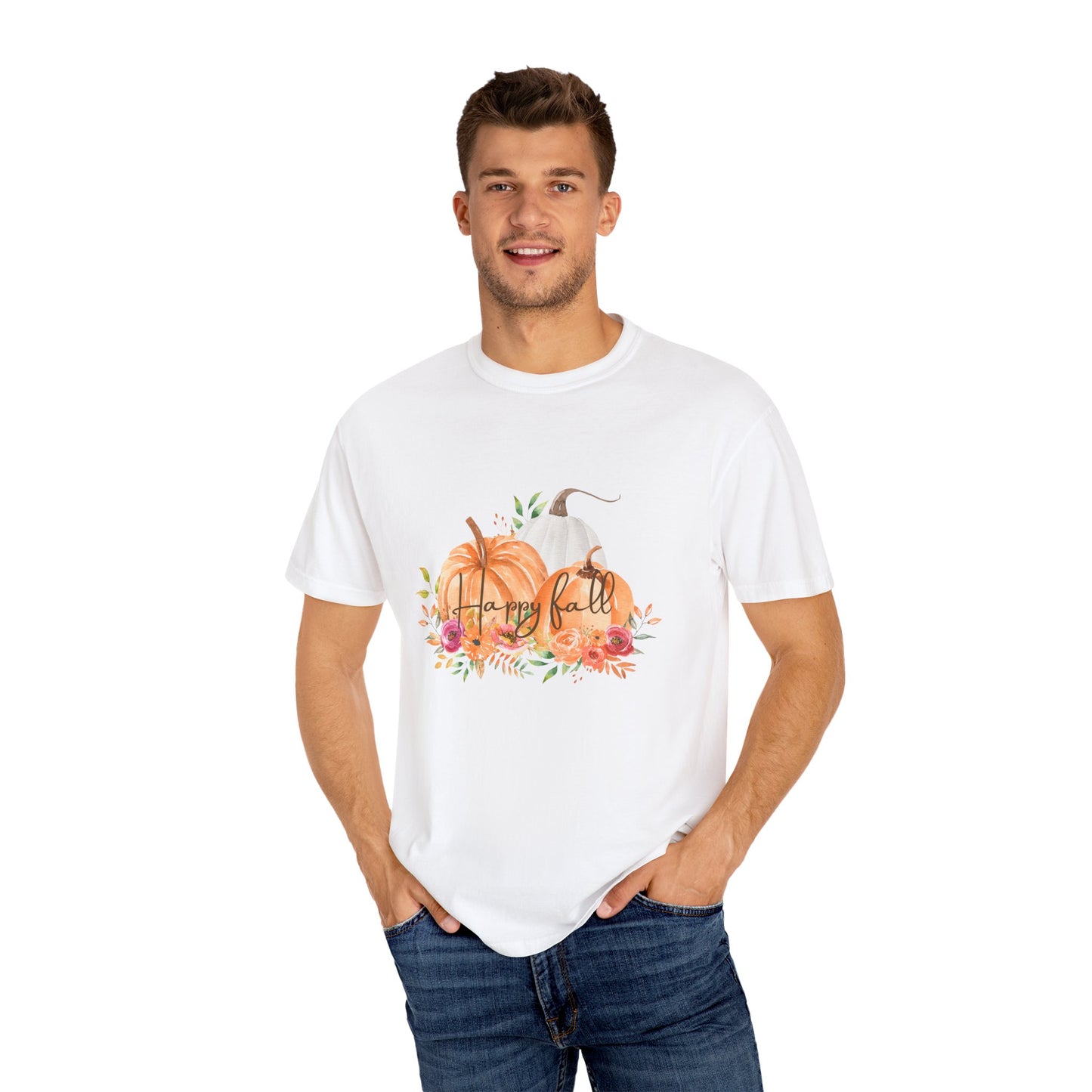 Happy Fall—Unisex Garment-Dyed T-shirt