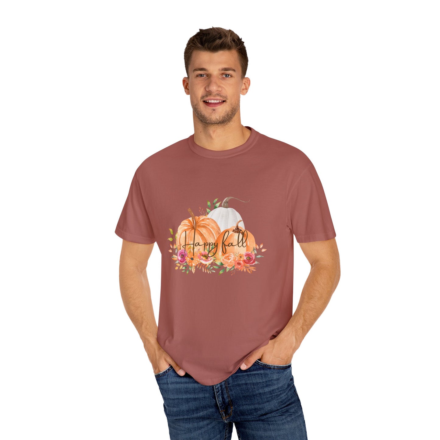 Happy Fall—Unisex Garment-Dyed T-shirt