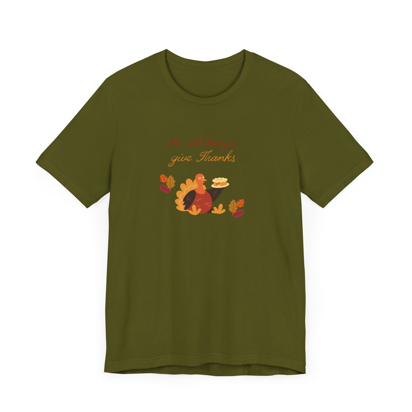 Give thanks—Unisex Jersey Short Sleeve Tee