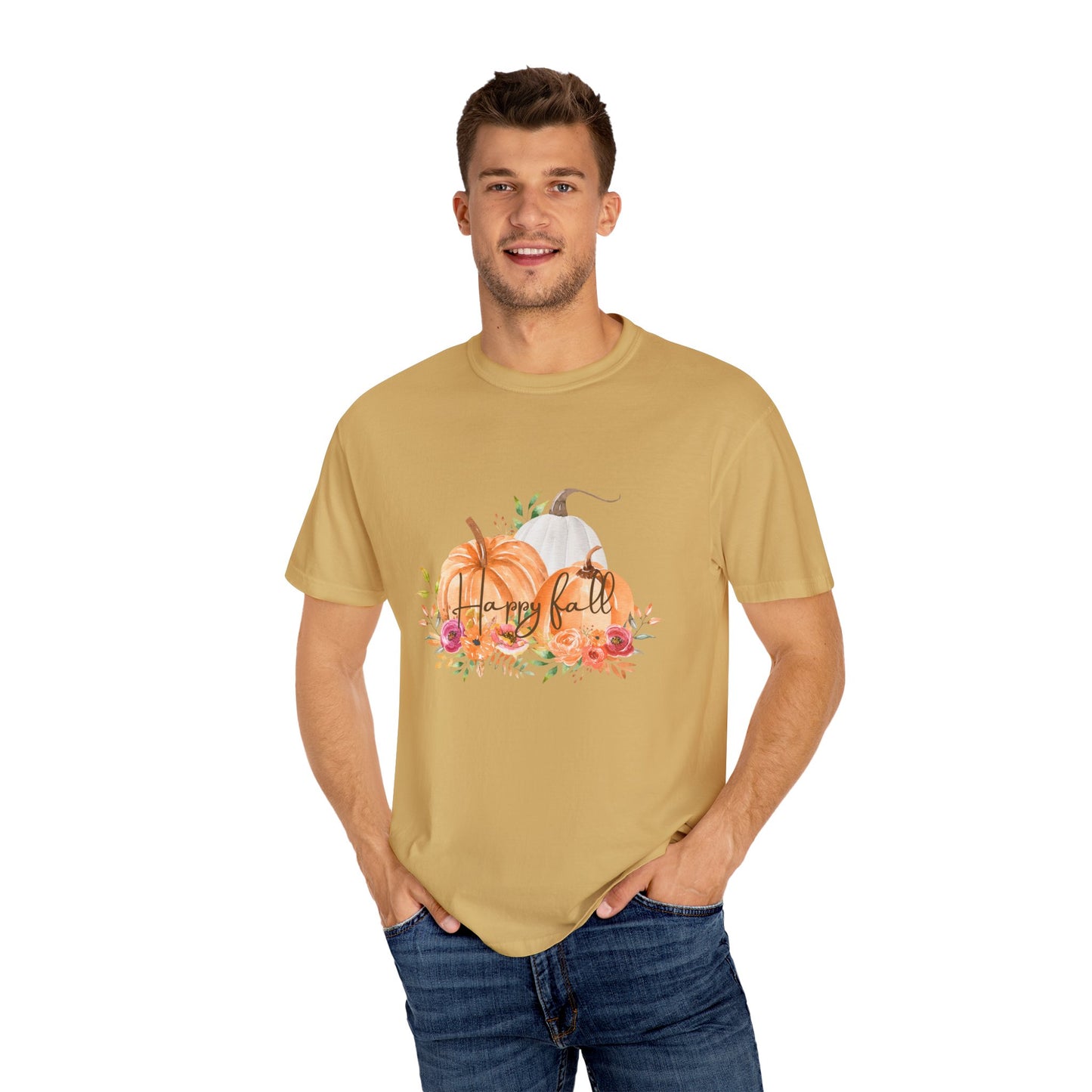 Happy Fall—Unisex Garment-Dyed T-shirt