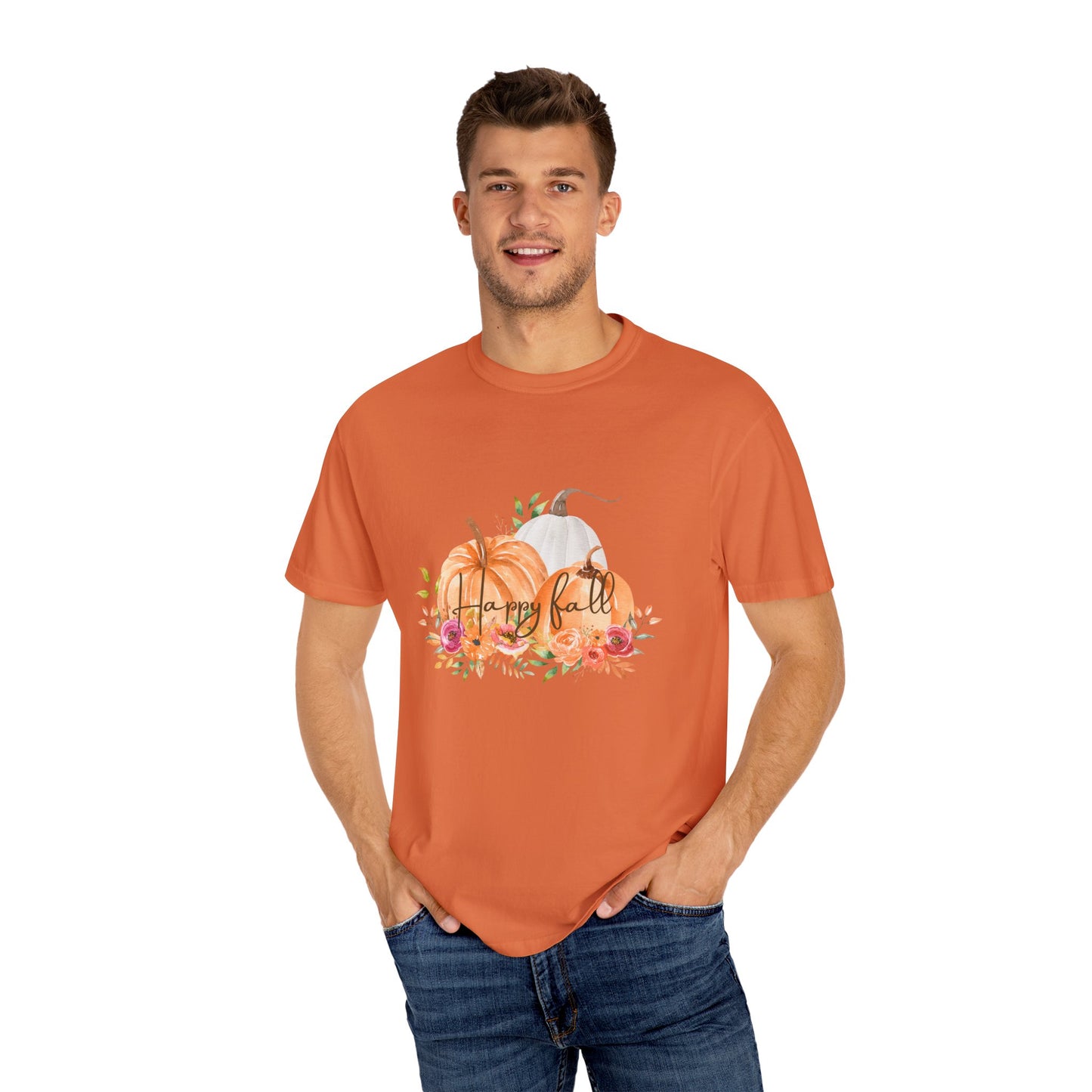 Happy Fall—Unisex Garment-Dyed T-shirt