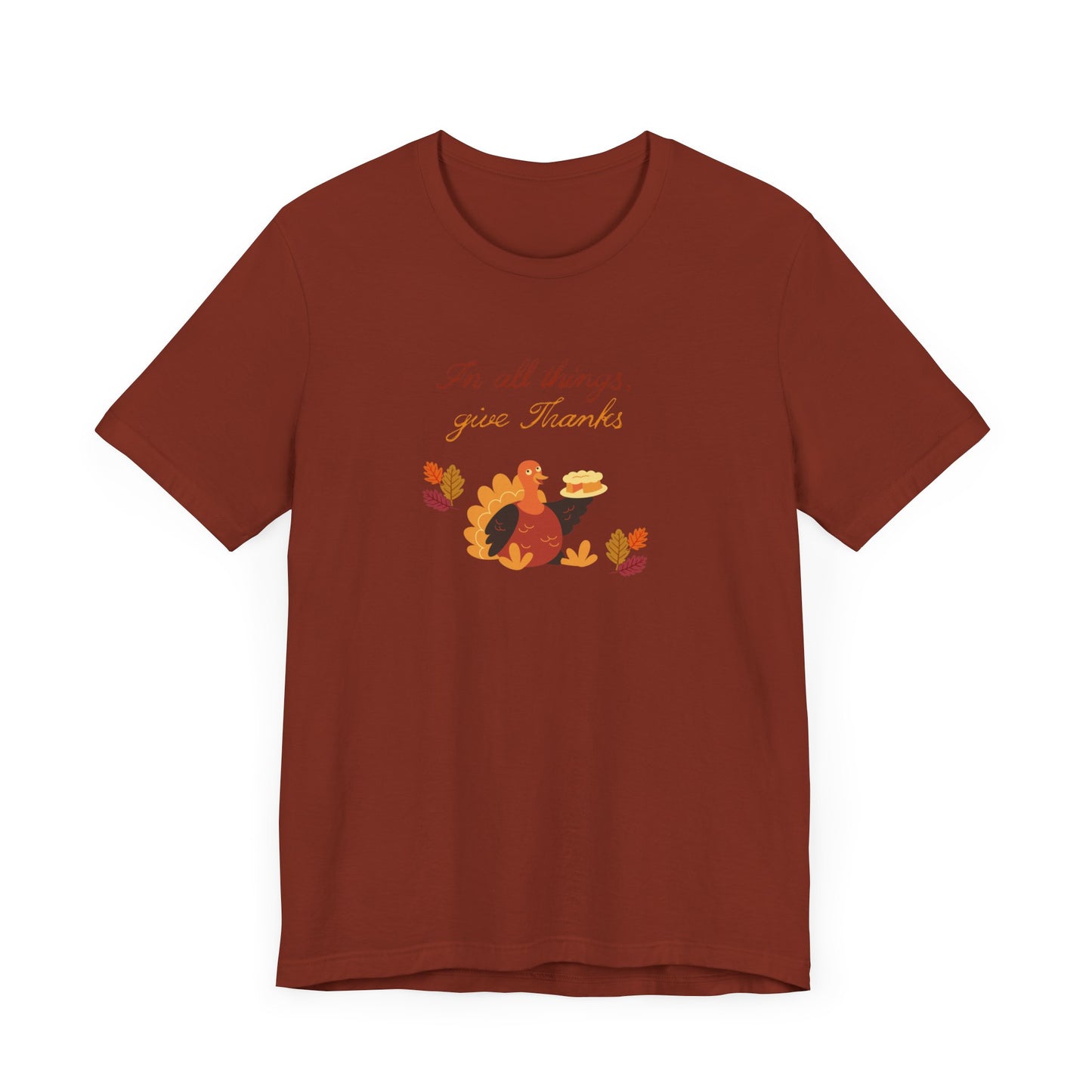 Give thanks—Unisex Jersey Short Sleeve Tee