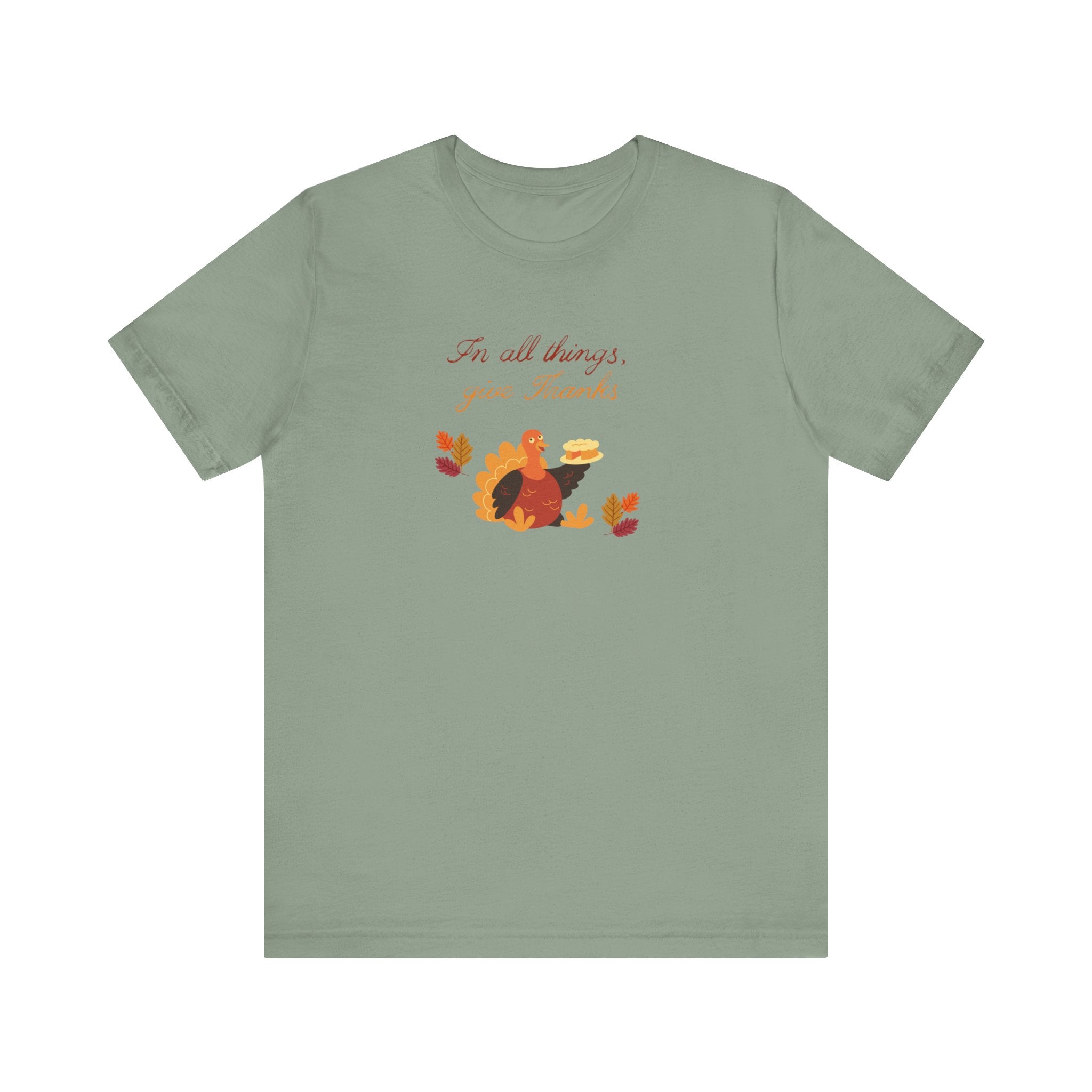 Give thanks—Unisex Jersey Short Sleeve Tee