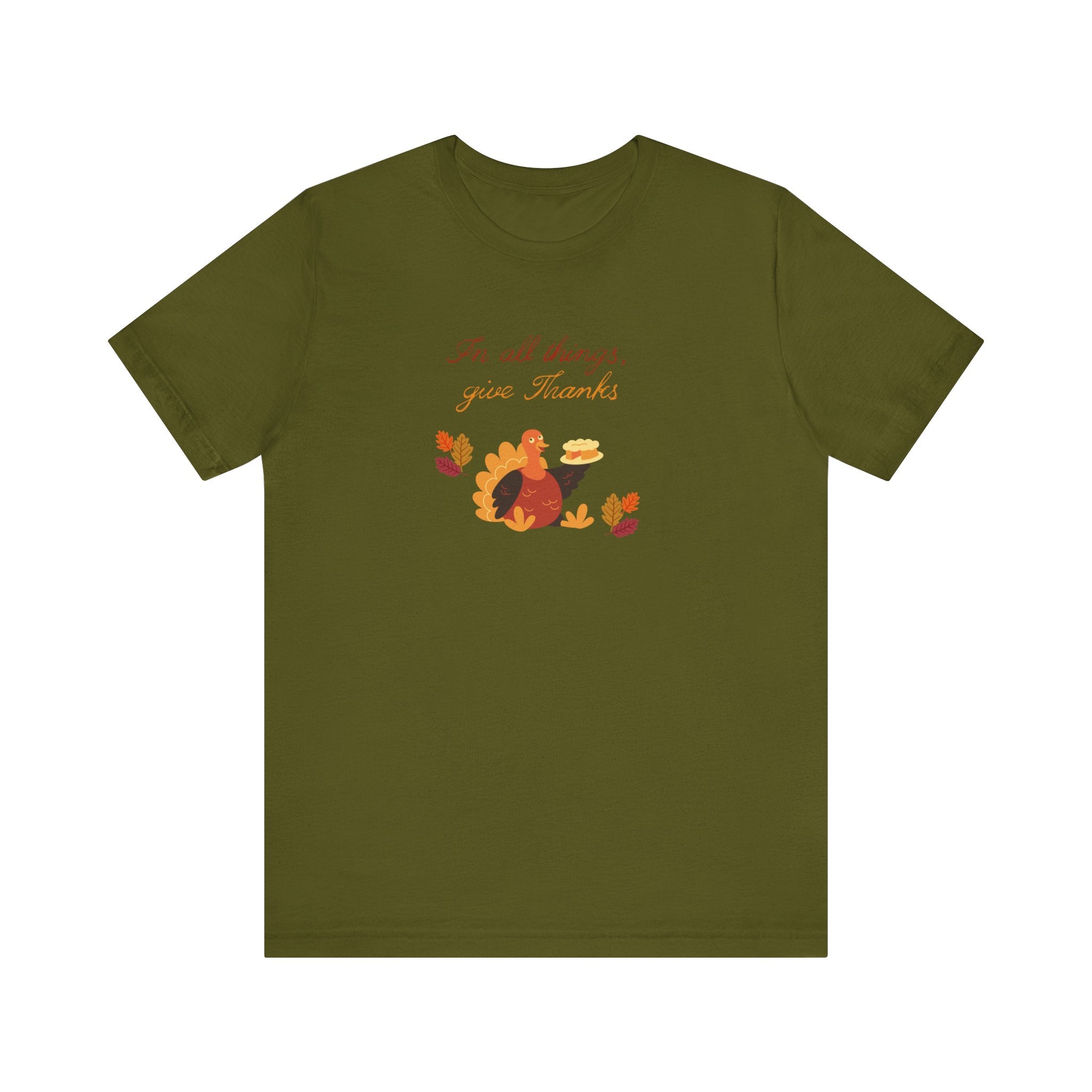 Give thanks—Unisex Jersey Short Sleeve Tee