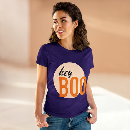 Hey Boo—Women's Midweight Cotton Tee