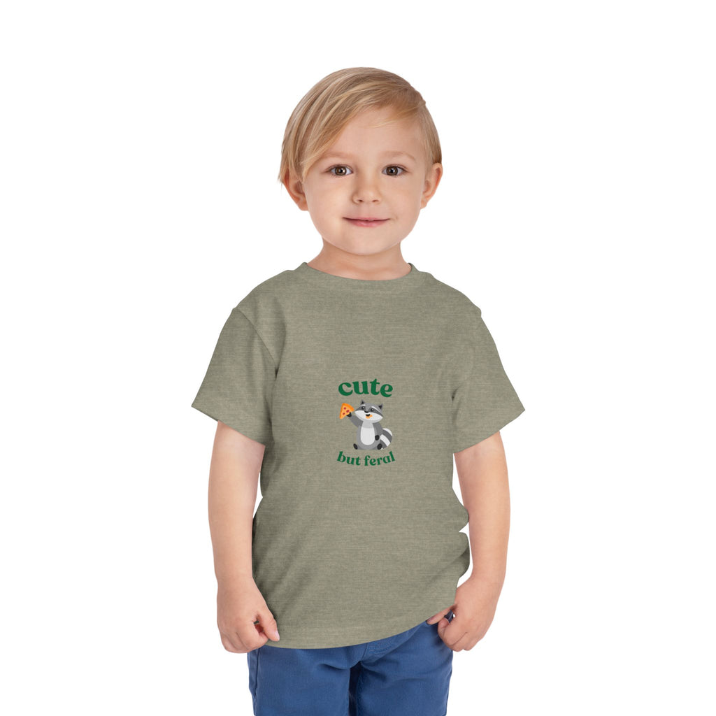 Cute but Feral TODDLER—Toddler Short Sleeve Tee
