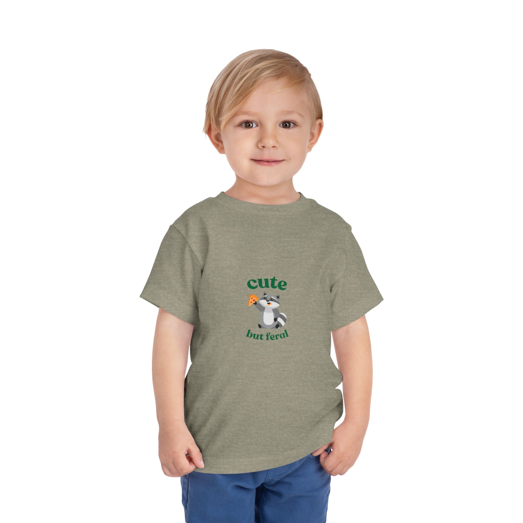 Cute but Feral TODDLER—Toddler Short Sleeve Tee