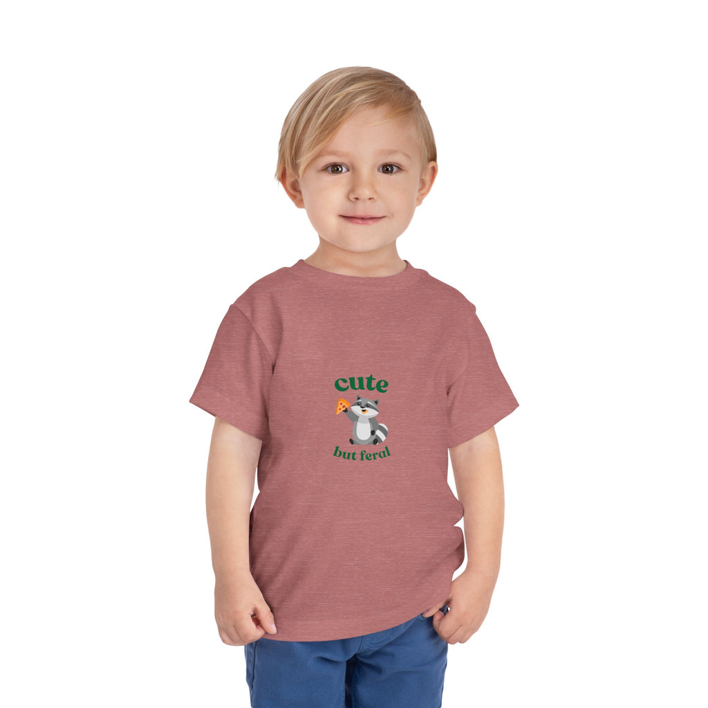 Cute but Feral TODDLER—Toddler Short Sleeve Tee