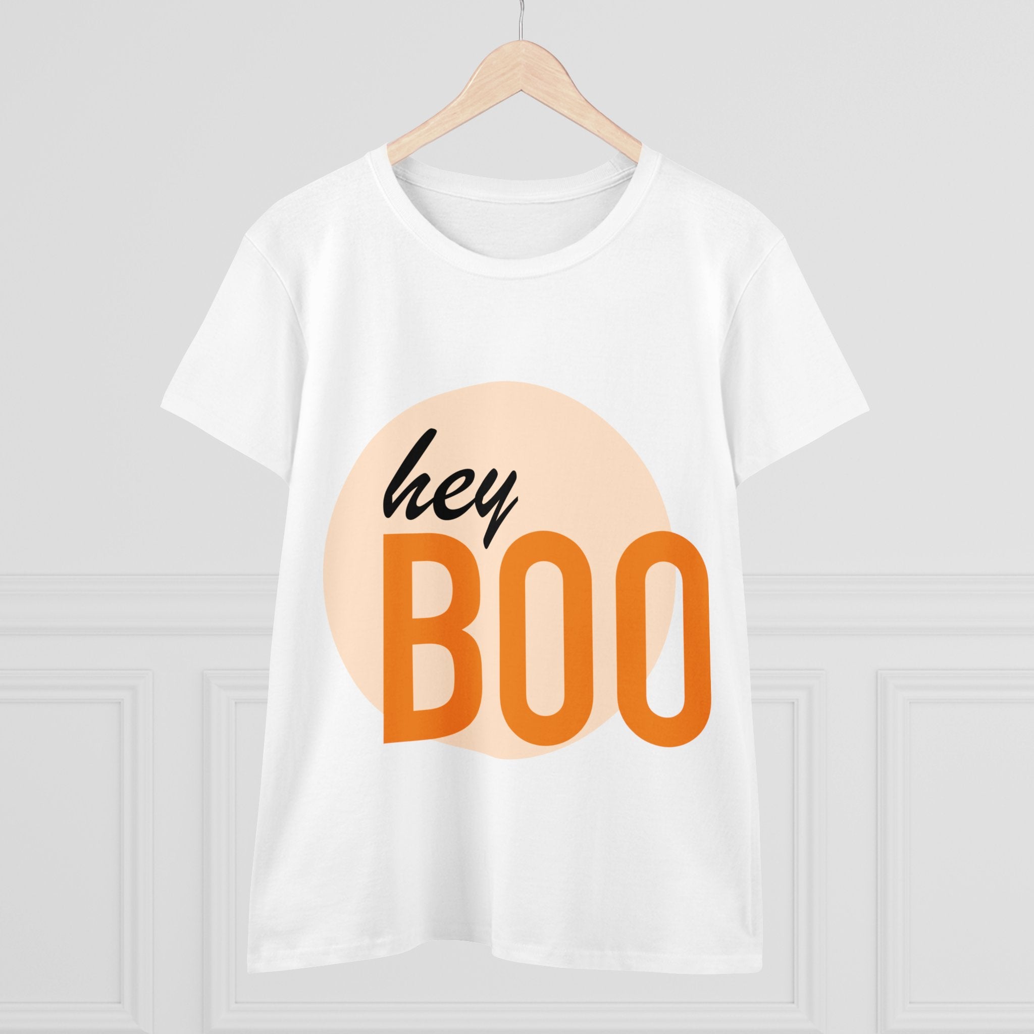 Hey Boo—Women's Midweight Cotton Tee