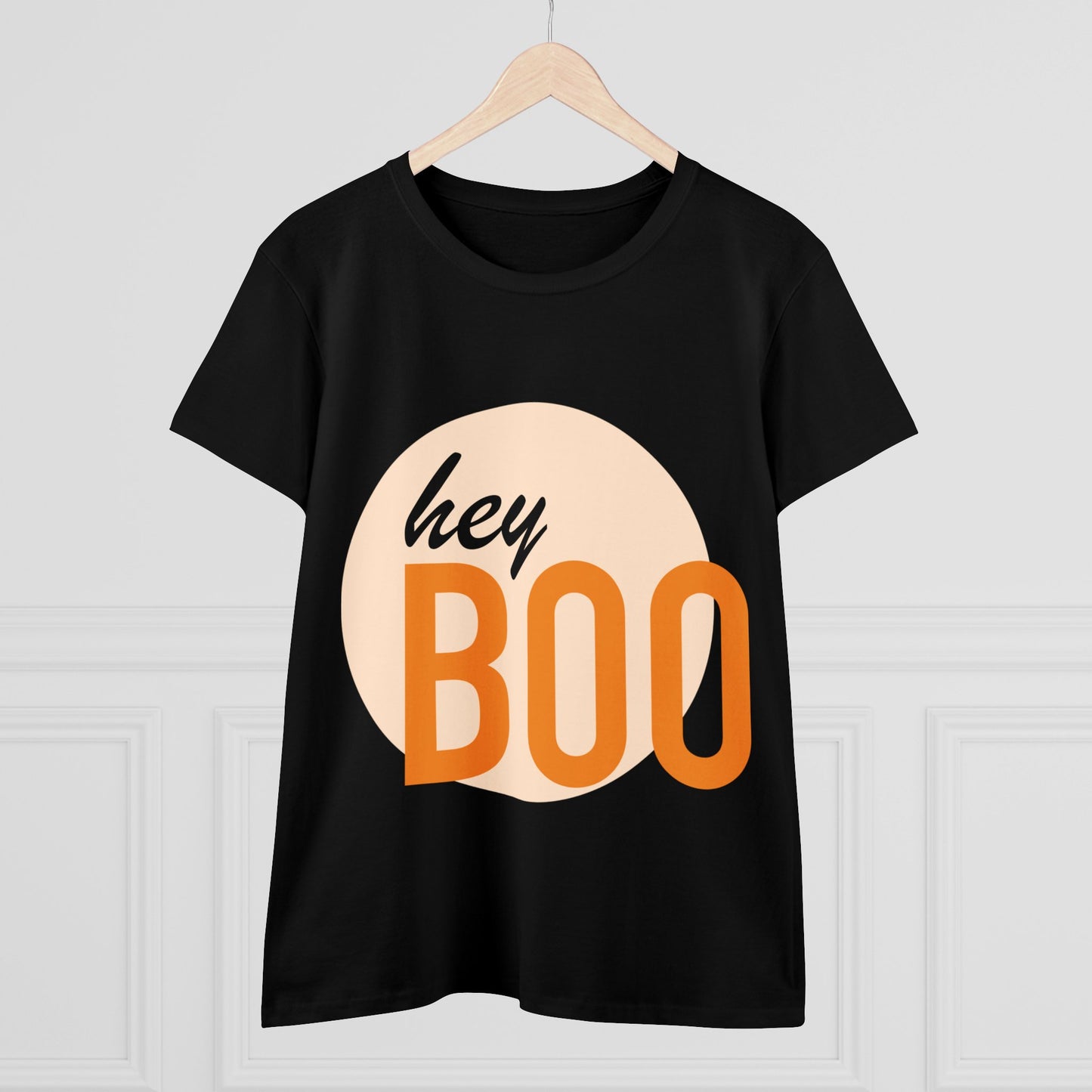 Hey Boo—Women's Midweight Cotton Tee