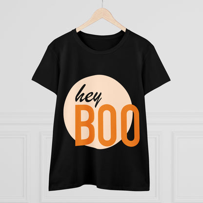 Hey Boo—Women's Midweight Cotton Tee