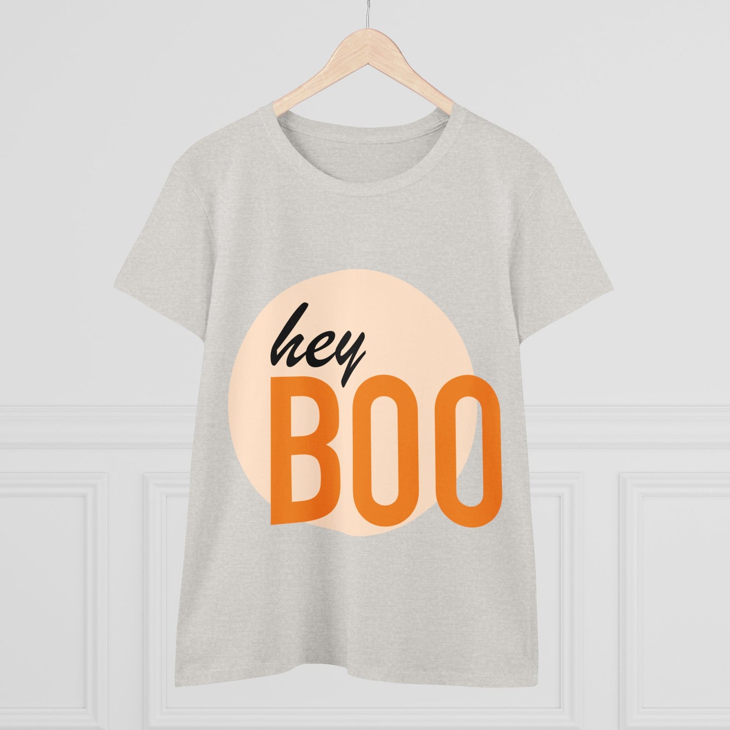 Hey Boo—Women's Midweight Cotton Tee