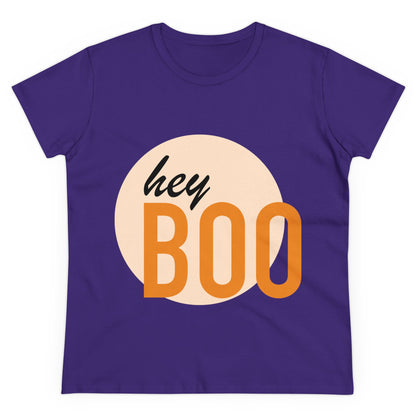 Hey Boo—Women's Midweight Cotton Tee