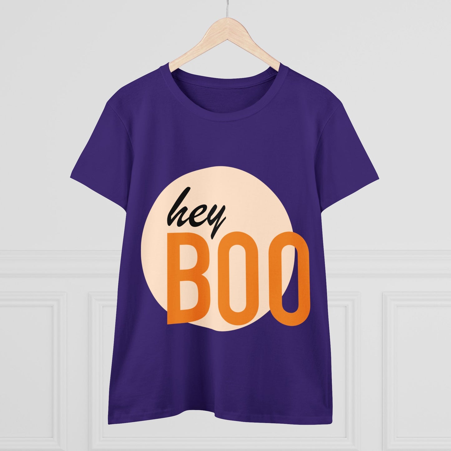 Hey Boo—Women's Midweight Cotton Tee