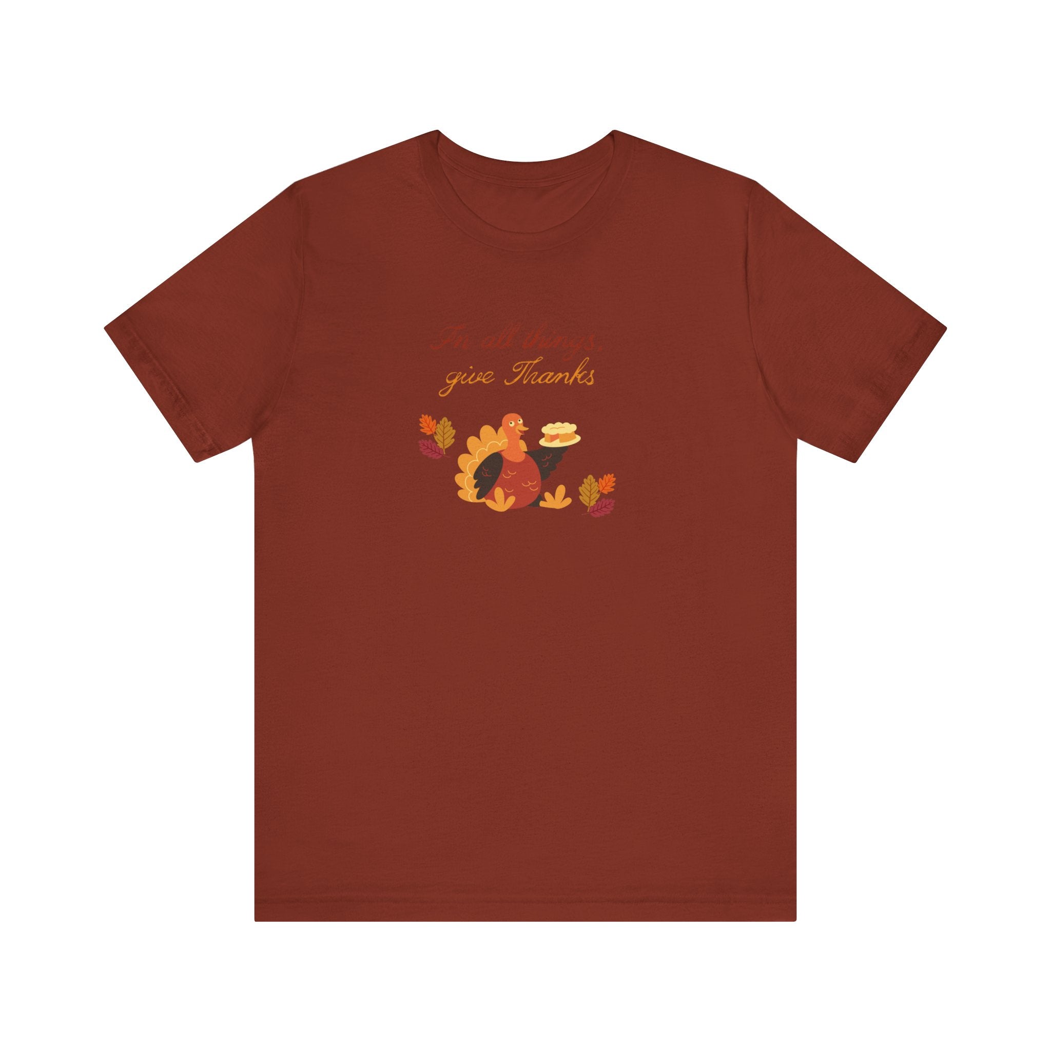 Give thanks—Unisex Jersey Short Sleeve Tee