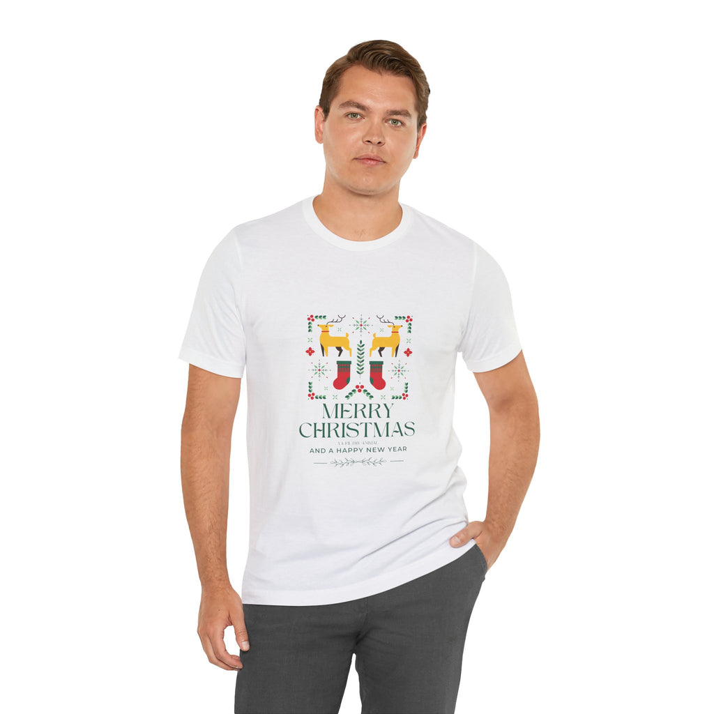 Merry Christmas Ya Filthy Animal—Unisex Jersey Short Sleeve Tee