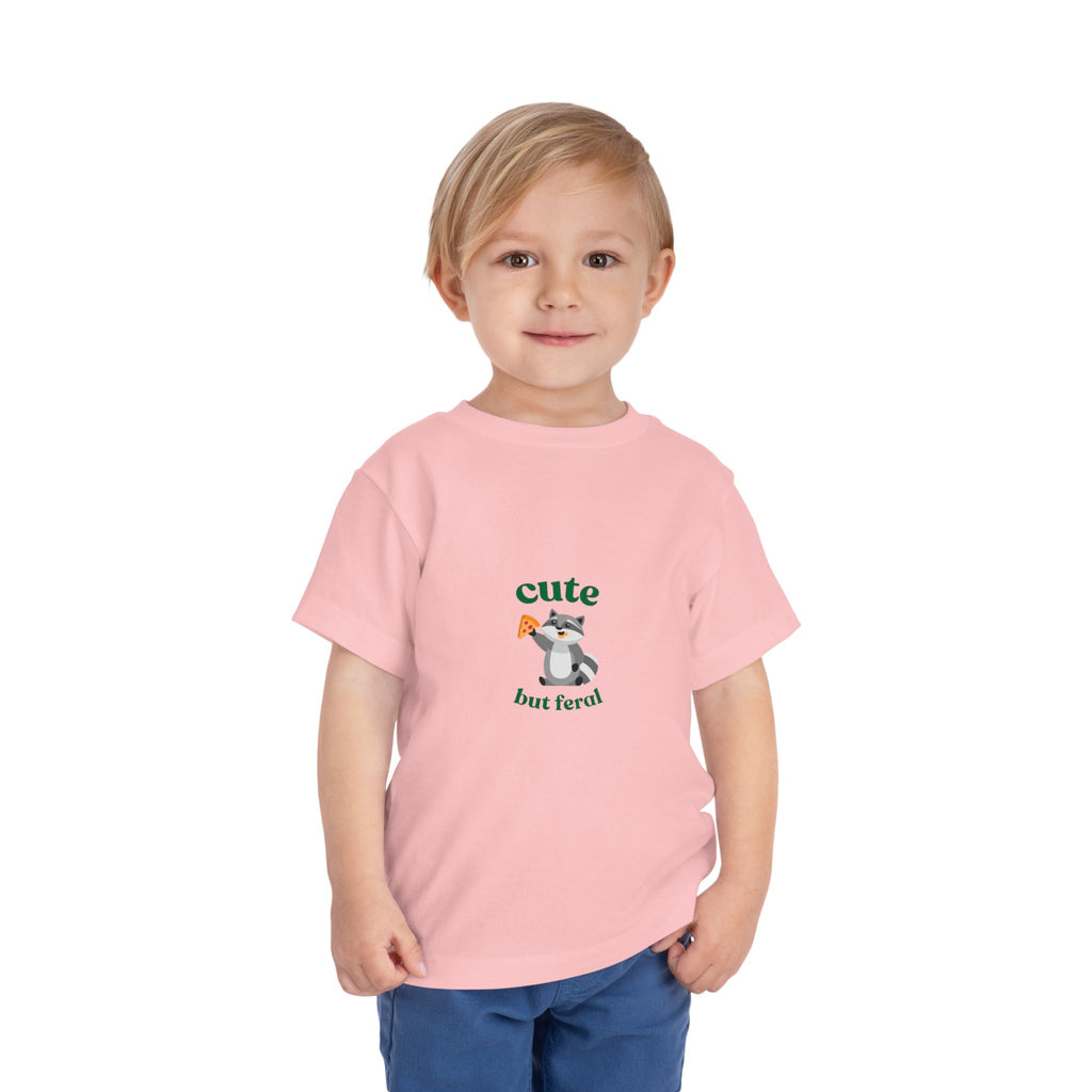 Cute but Feral TODDLER—Toddler Short Sleeve Tee