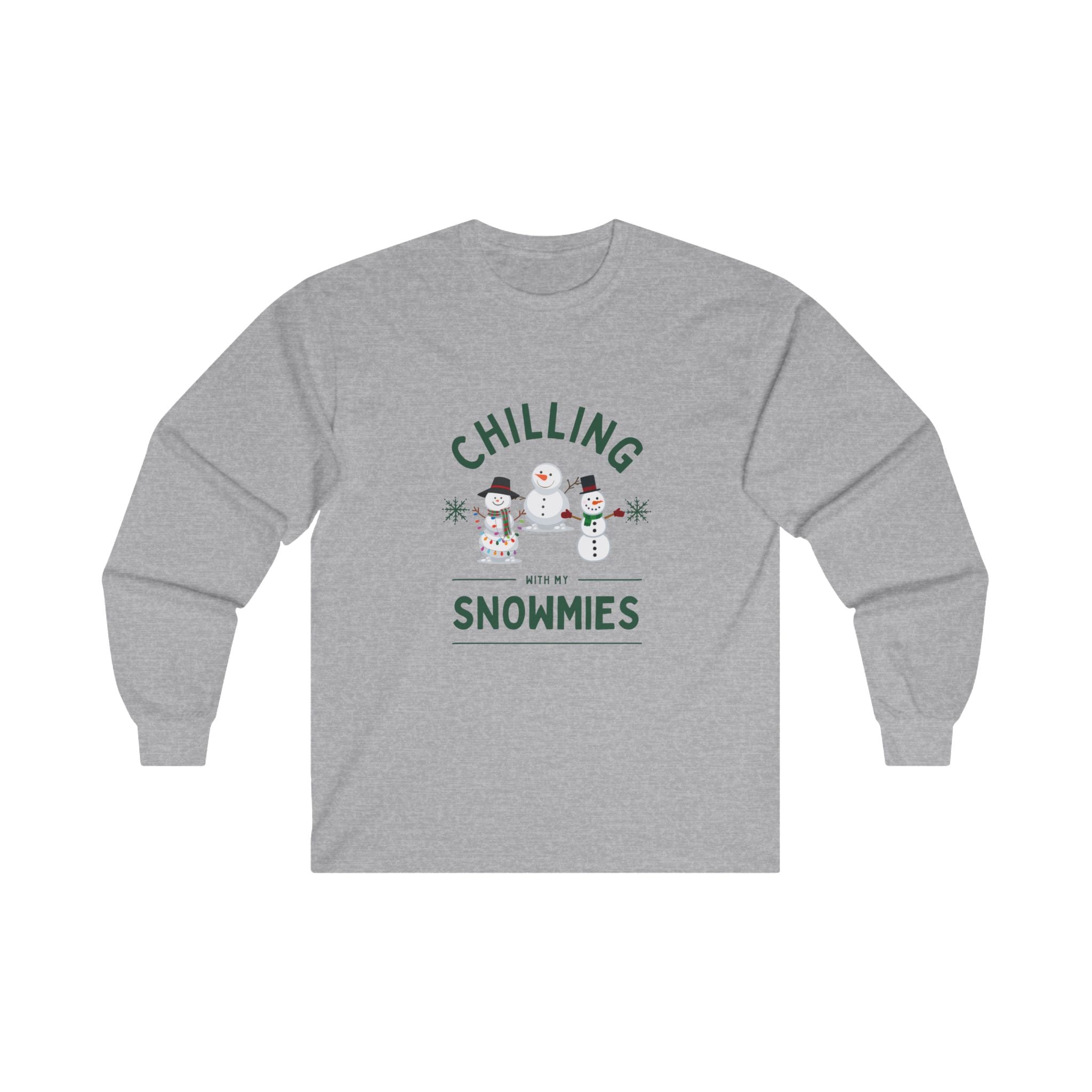 Chilling With My Snowmies Long Sleeve Tee