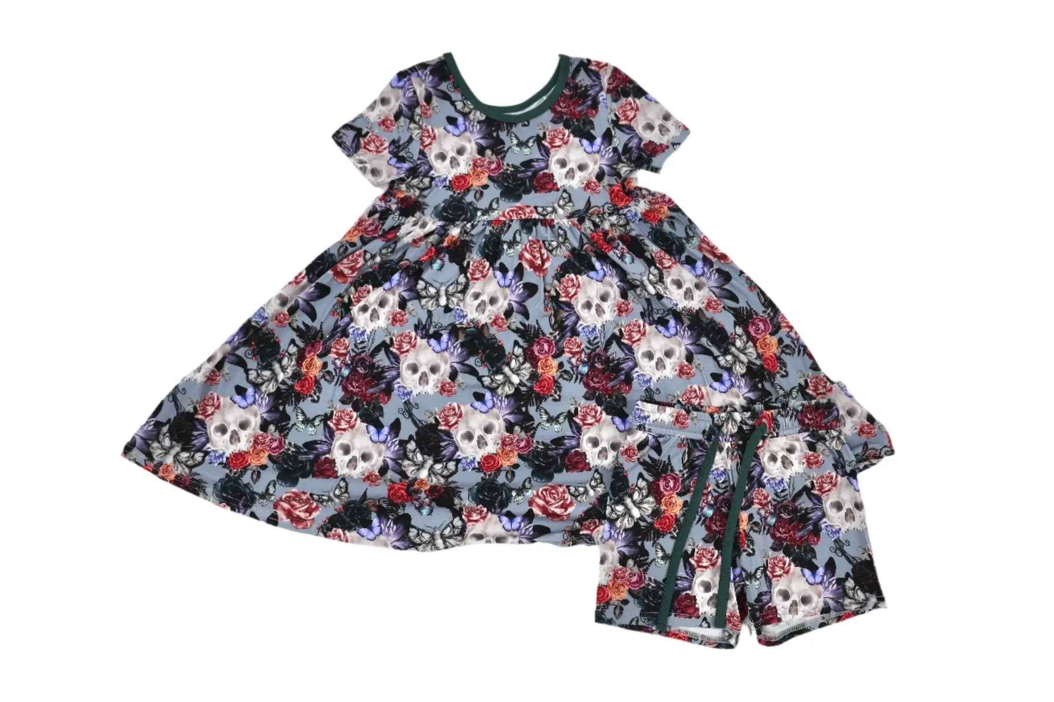 Short Sleeve Dress & Short Set