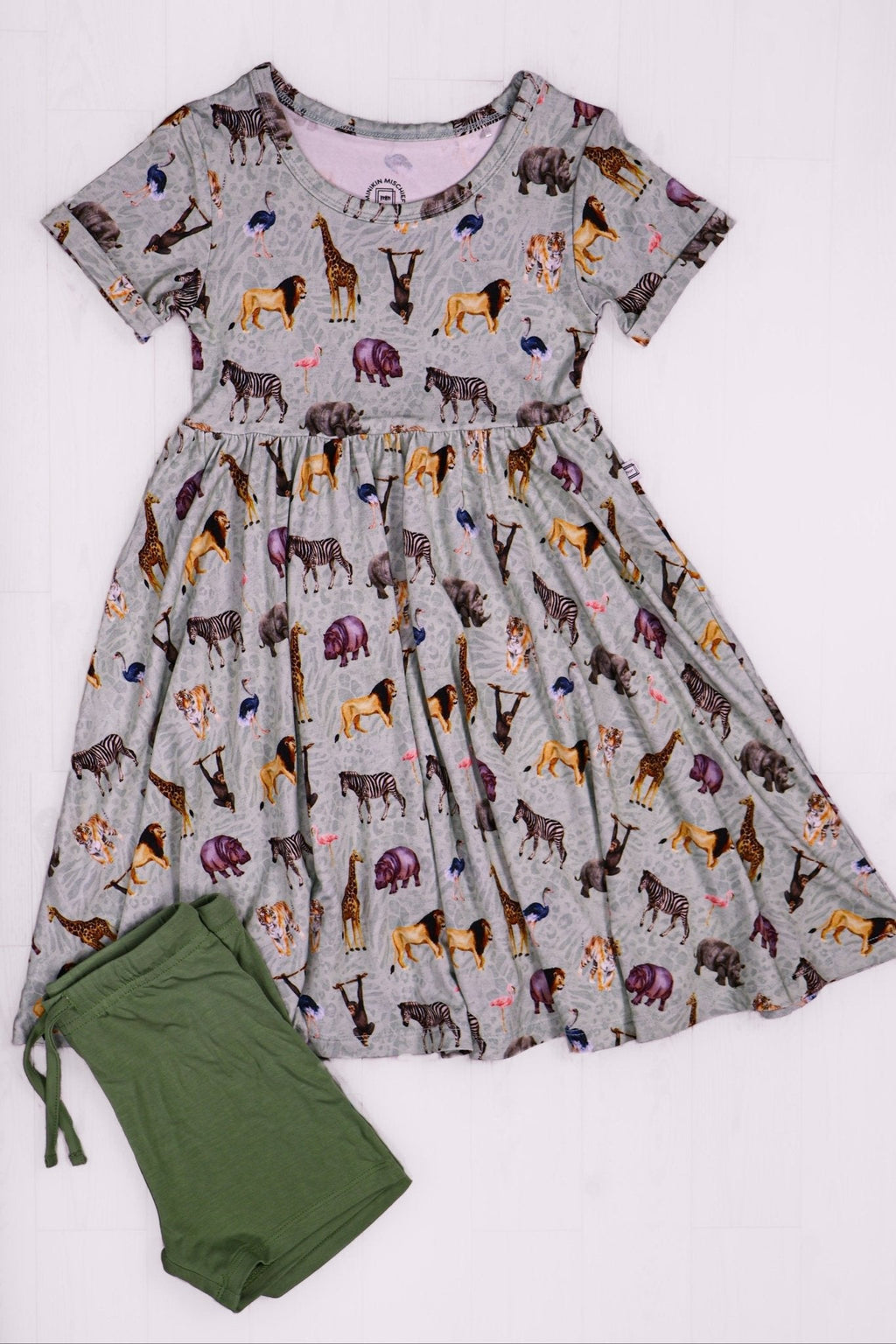 Short Sleeve Dress & Short Set