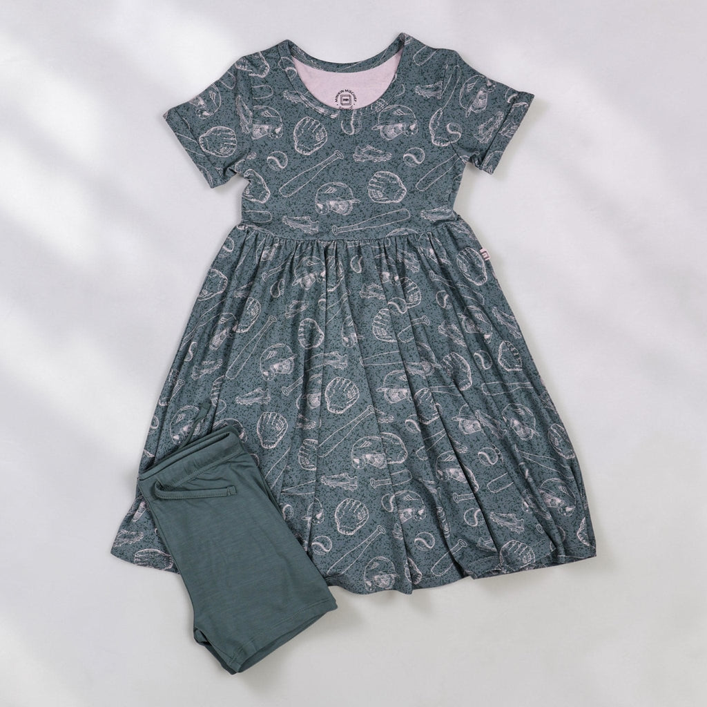 Short Sleeve Dress & Short Set